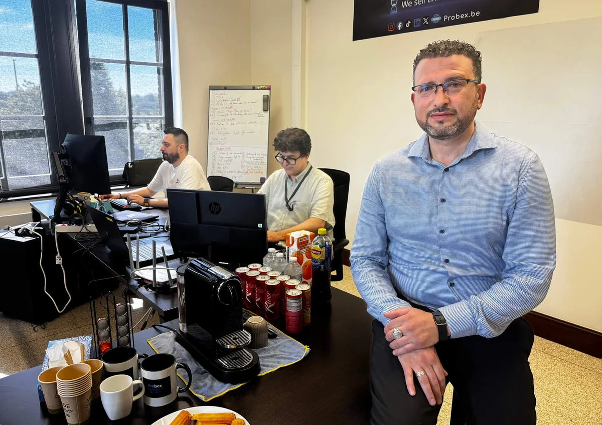 Ramazan Erbas at work with the team