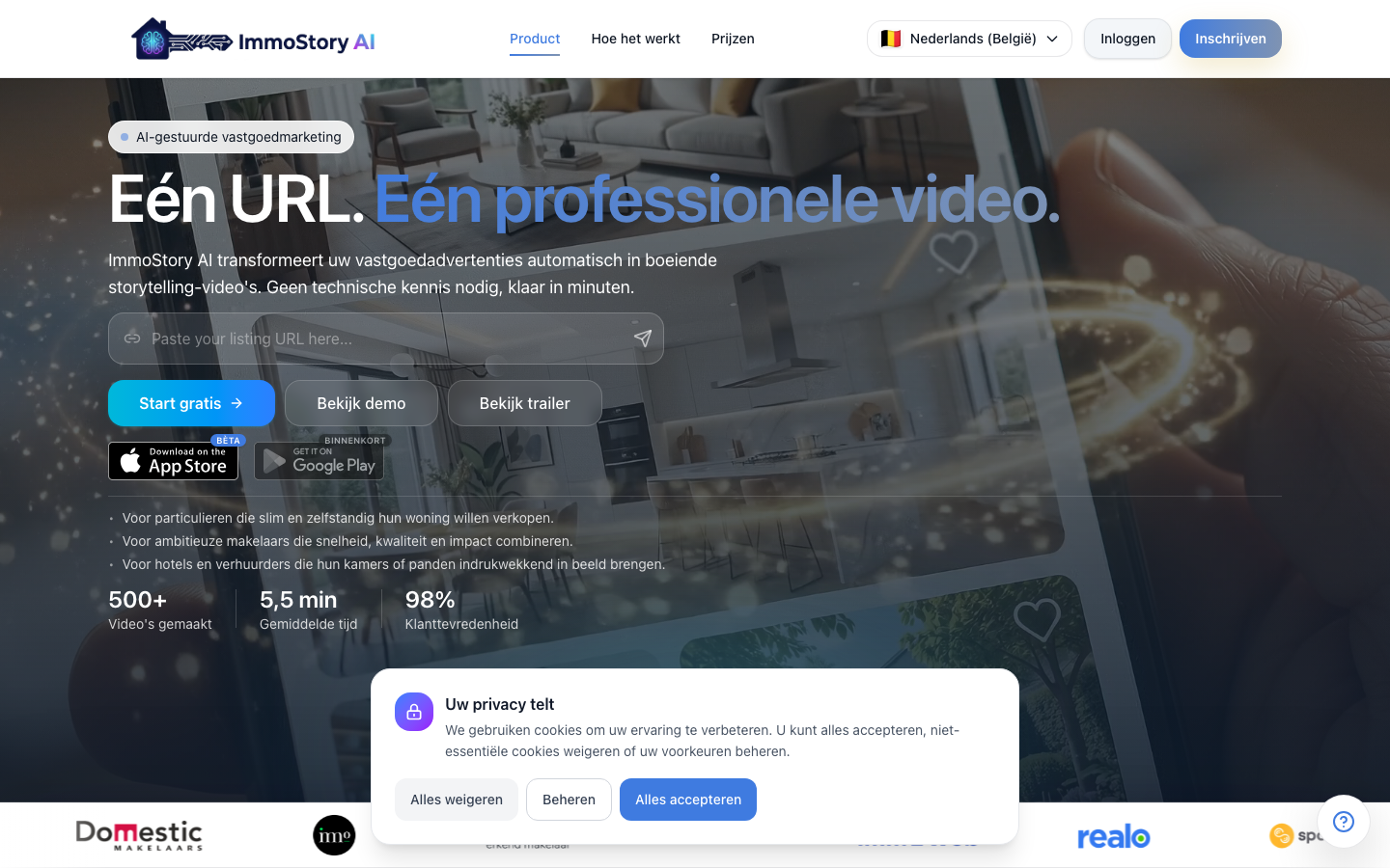 ImmoStory.ai — AI-vastgoedautomatisering
